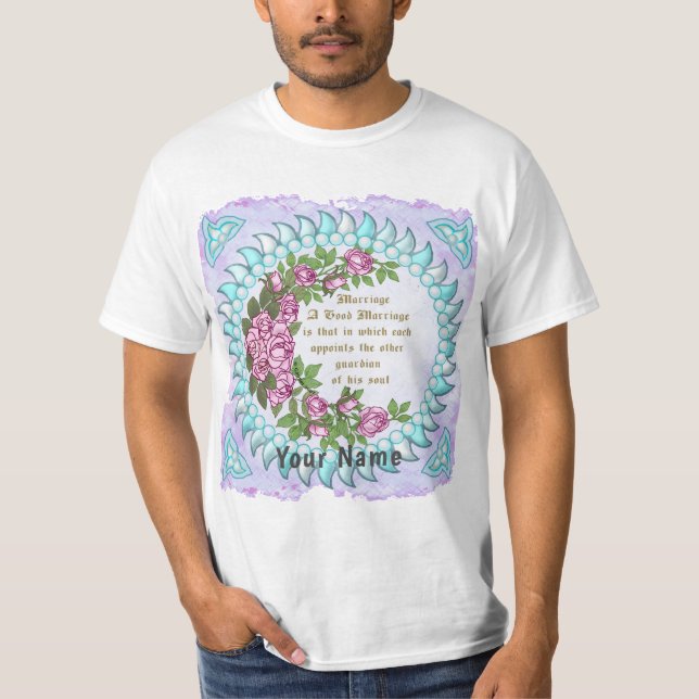 T-shirt de mariage verset de mariage (Devant)