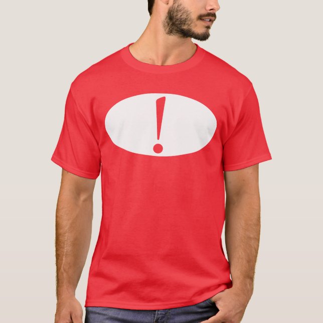 T-shirt de marque d'exclamation (Devant)