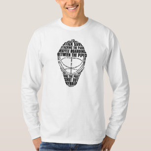 T-shirt de masque de gardien de but d'hockey, avec