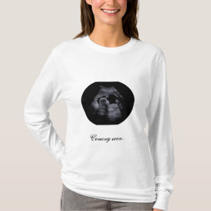 T-shirt de maternité avec image sonographie
