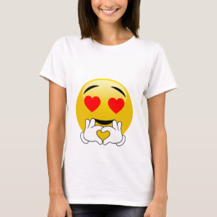 T-shirt de maternité d'Emoji d'amour de bosse de