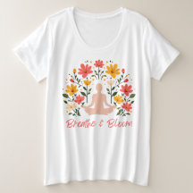 T-shirt de méditation Breathe & Bloom Plus Size