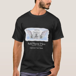 T-shirt de mémoire de photo d'ailes d'ange du