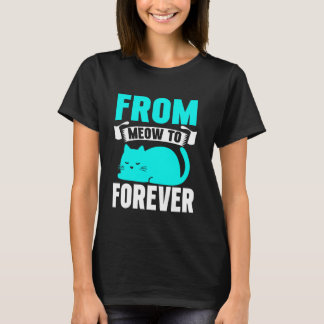 T-shirt De Meow à Papa Chat pour Toujours
