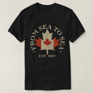 T-shirt De mer à mer Canada fondé en 1867