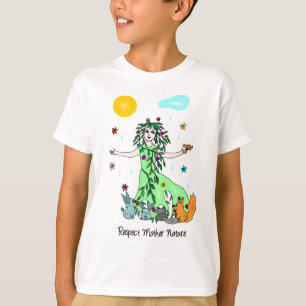 T-shirt de mère nature de respect