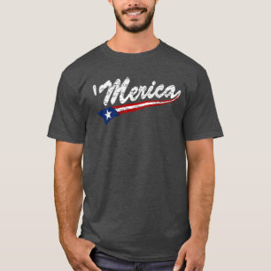 T-shirt 'de Merica de bruissement de style de