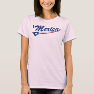 T-shirt 'de Merica de bruissement de style de