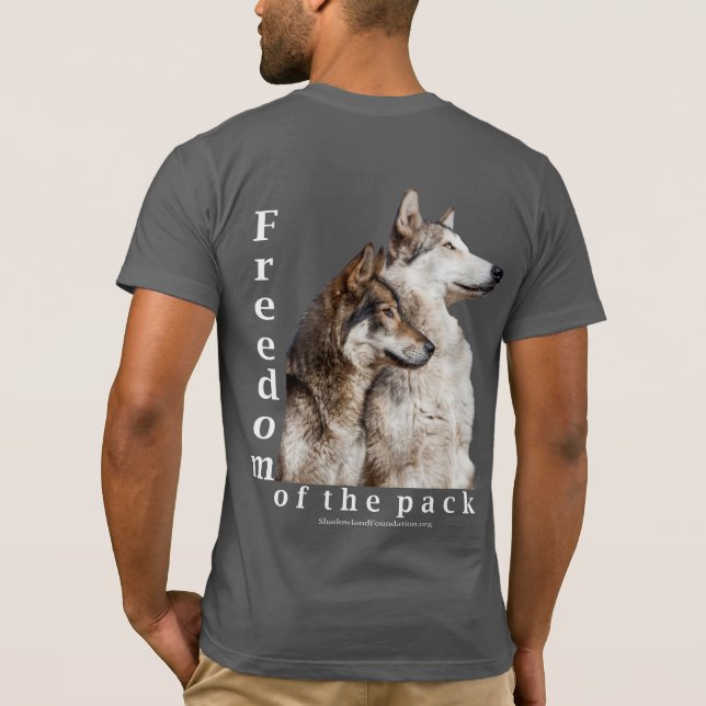 T-shirt de meute de loups (Dos)