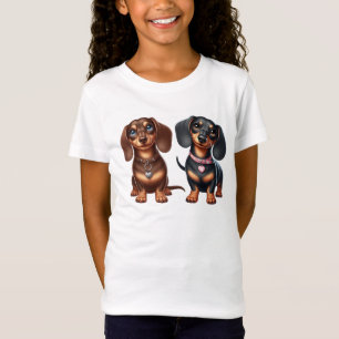 T-Shirt De mignons amis dachshund