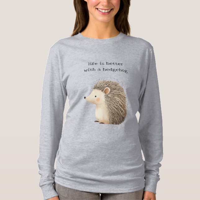 T-shirt De mignons hérissons (Devant)