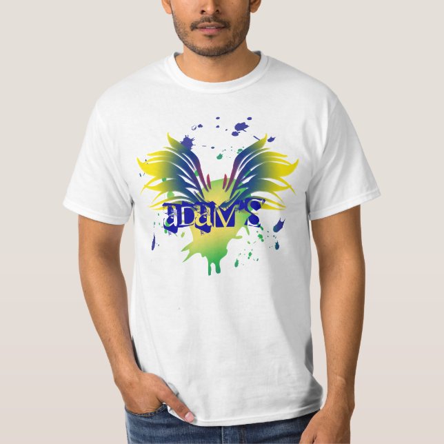 T-shirt de Mitzvah de barre d'éclaboussure d'ailes (Devant)