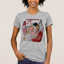 T-shirt de mode et de maquillage essentiel pour el