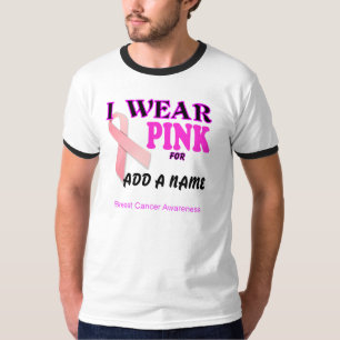 T-shirt de modèle de conscience de cancer du sein
