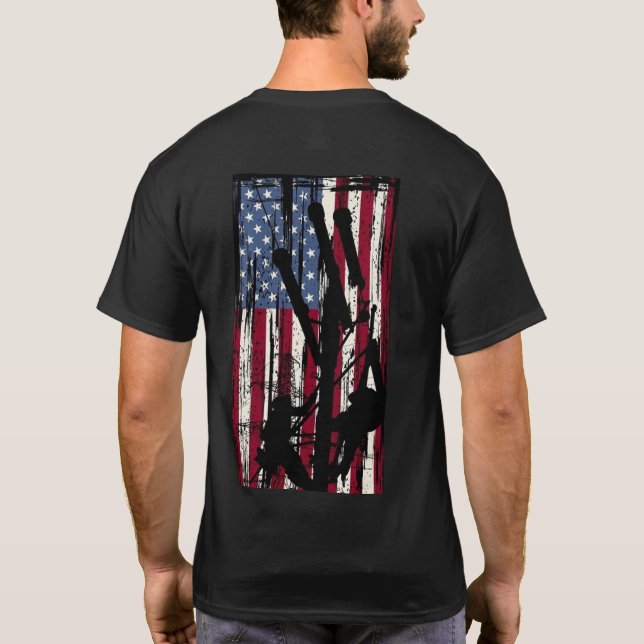 T-shirt de monteur de lignes (Dos)