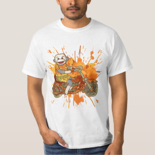 T-shirt de motard singe en chaussette