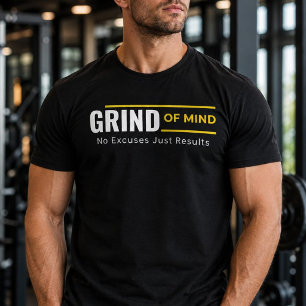 T-shirt de motivation de gym Grind Of Mind