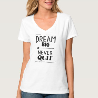 T-shirt de motivation inspiré de V-Cou de citation