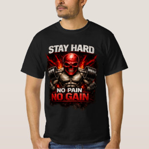 T-shirt de motivation pour salle de sport Stay Har
