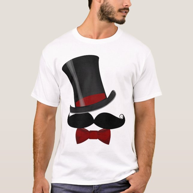 T-shirt de moustache (Devant)