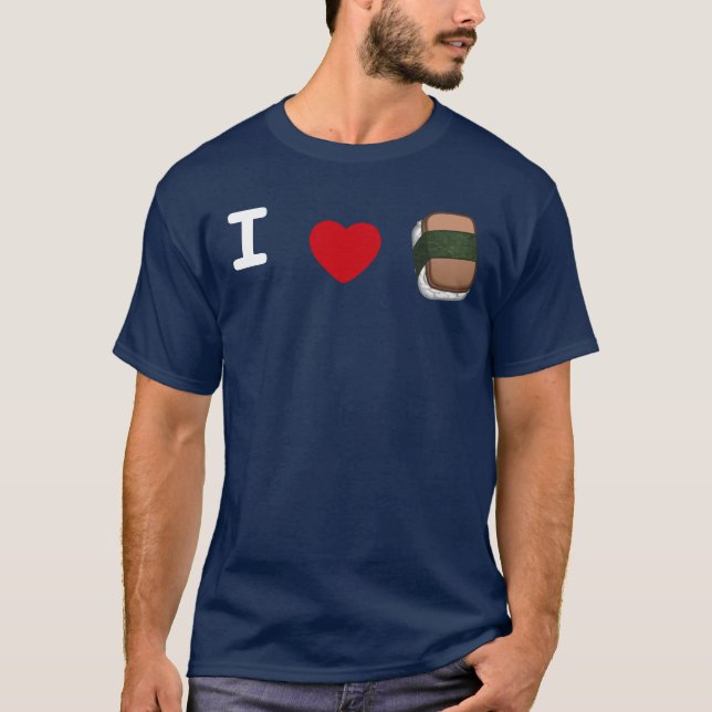 T-shirt de Musubi du *heart* I (foncé) (Devant)