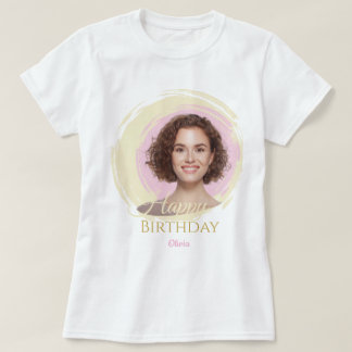T-shirt de naissance avec photo personnalisée | Na