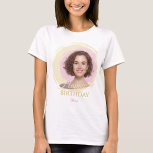 T-shirt de naissance avec photo personnalisée   Na