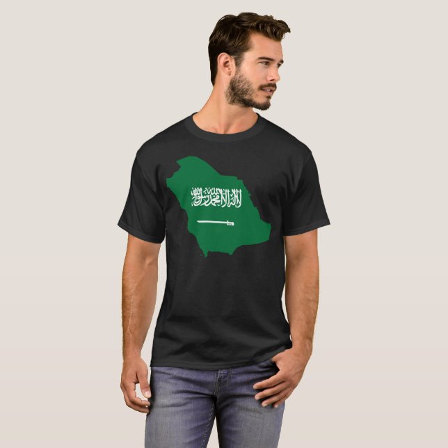 T-shirt de nation de l'Arabie Saoudite (Devant entier)