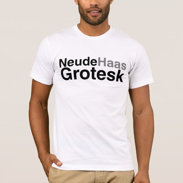 T-shirt de Neude Haas Grotesk (Devant)