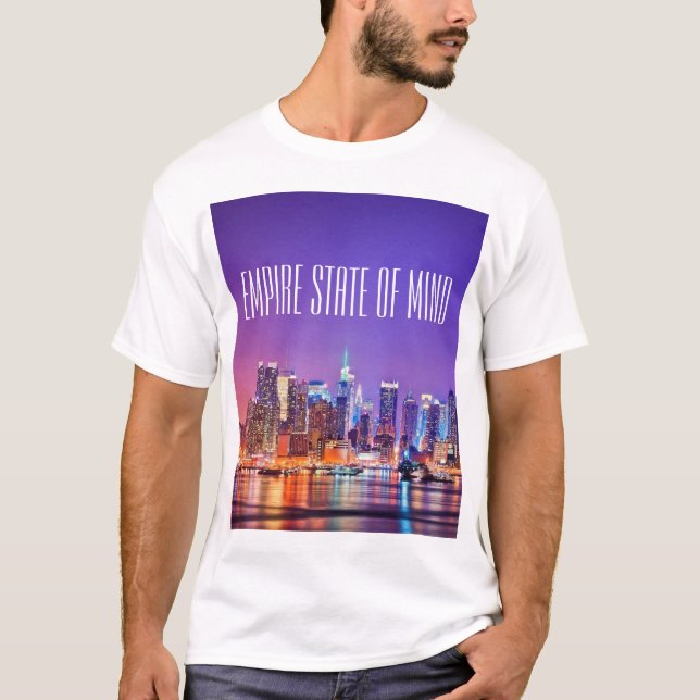 T-shirt de New York d'état d'esprit d'empire (Devant)