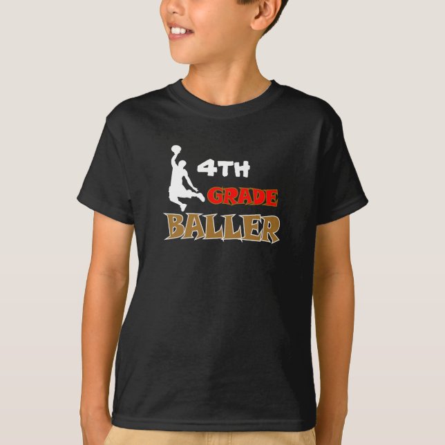 T-shirt de niveau qualité de basket-ball pour enfa (Devant)