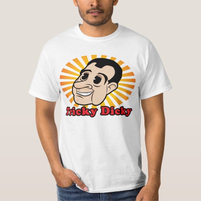T-shirt de Nixon de bande dessinée (Devant)