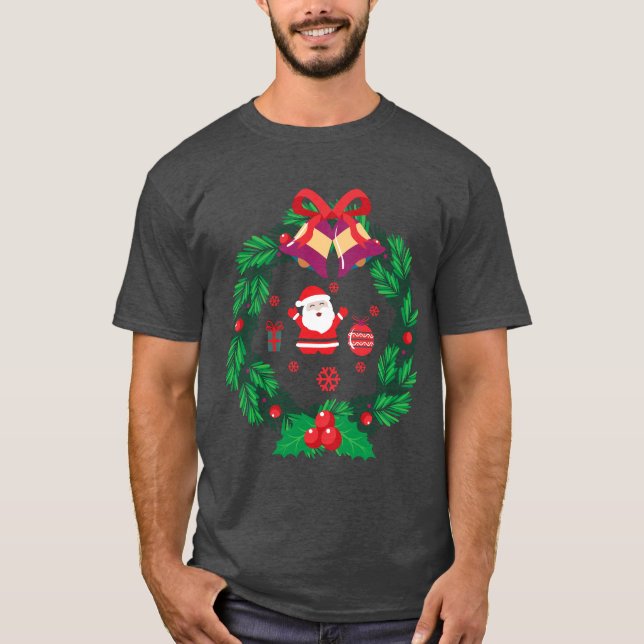 T-shirt de Noël à la mode (Devant)