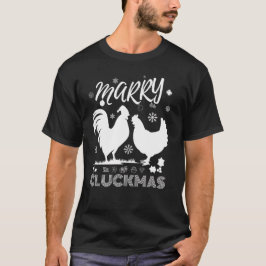 T-shirt de Noël amusant Joyeux poulet de Noël