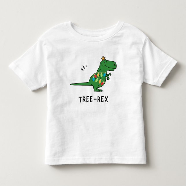 T-shirt de Noël Arbre-Rex drôle (Devant)
