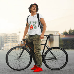 T-shirt de Noël au style aquarelle avec un hérisso