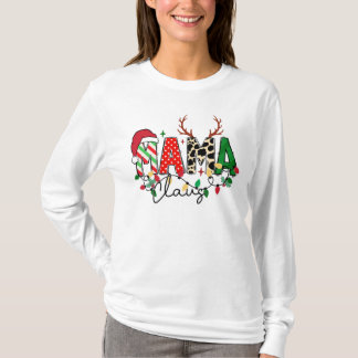 T-shirt de Noël avec un beau texte Sama Claus