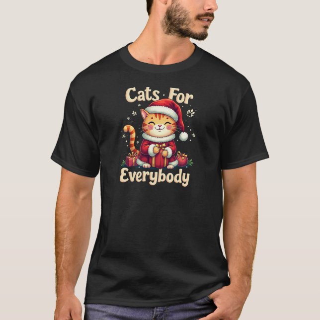 T-shirt de Noël | Chats Pour Tous Vacances (Devant)