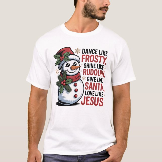 T-shirt de Noël chrétien Unisex (Devant)