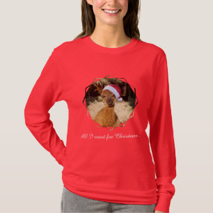 T-shirt de Noël d'alpaga