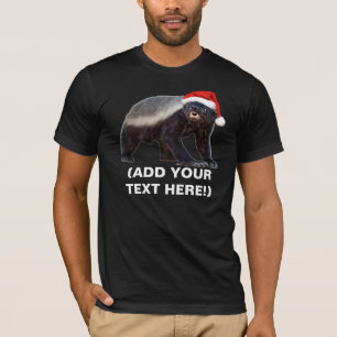 T-shirt de Noël de blaireau de miel -