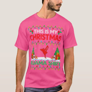 T-shirt de Noël de freerunning pour les fêtes de P