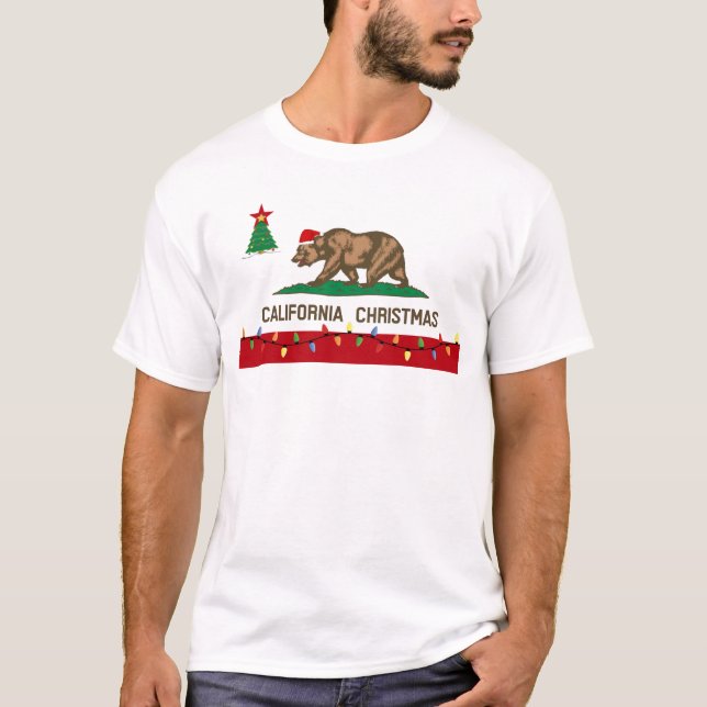 T-shirt de Noël de la Californie (Devant)