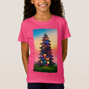 T-shirt de Noël de la fille