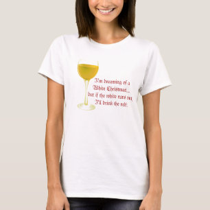 T-shirt de Noël de vin blanc