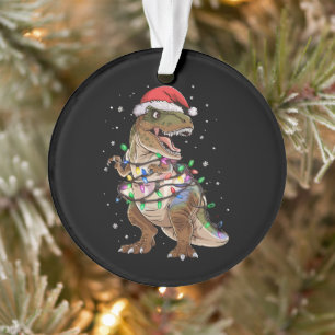 T-shirt de Noël Dinosaure T-rex Arbre Xmas Dino