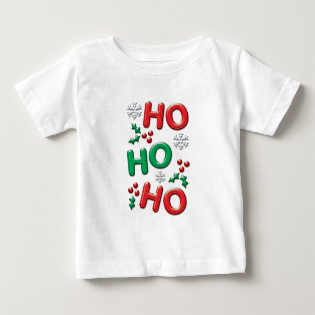 T-shirt de Noël du bébé (Devant)