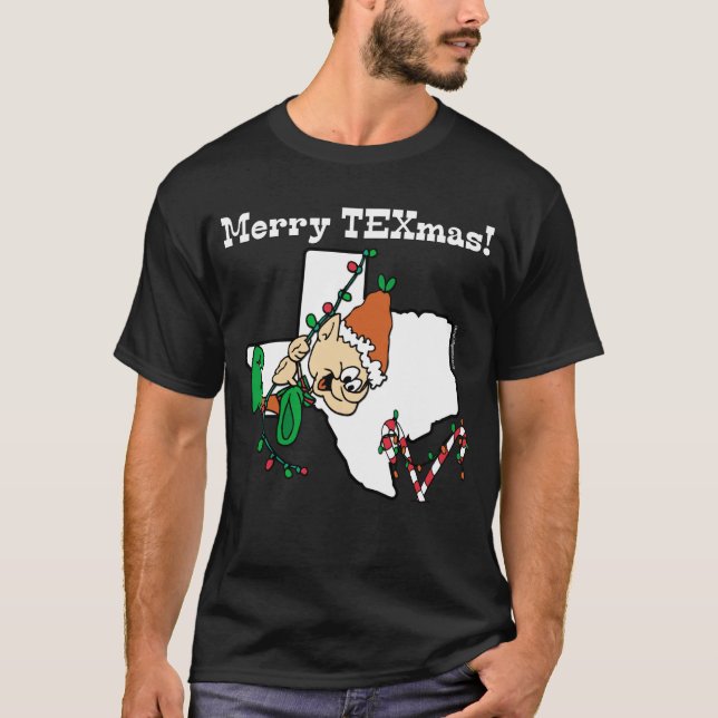 T-shirt de Noël du Texas (Devant)