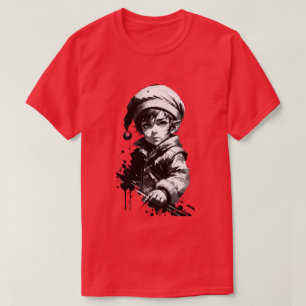 T-shirt de Noël Elf Black & White Enk