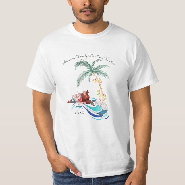T-shirt de Noël familial | Mele Kalikimaka (Devant)